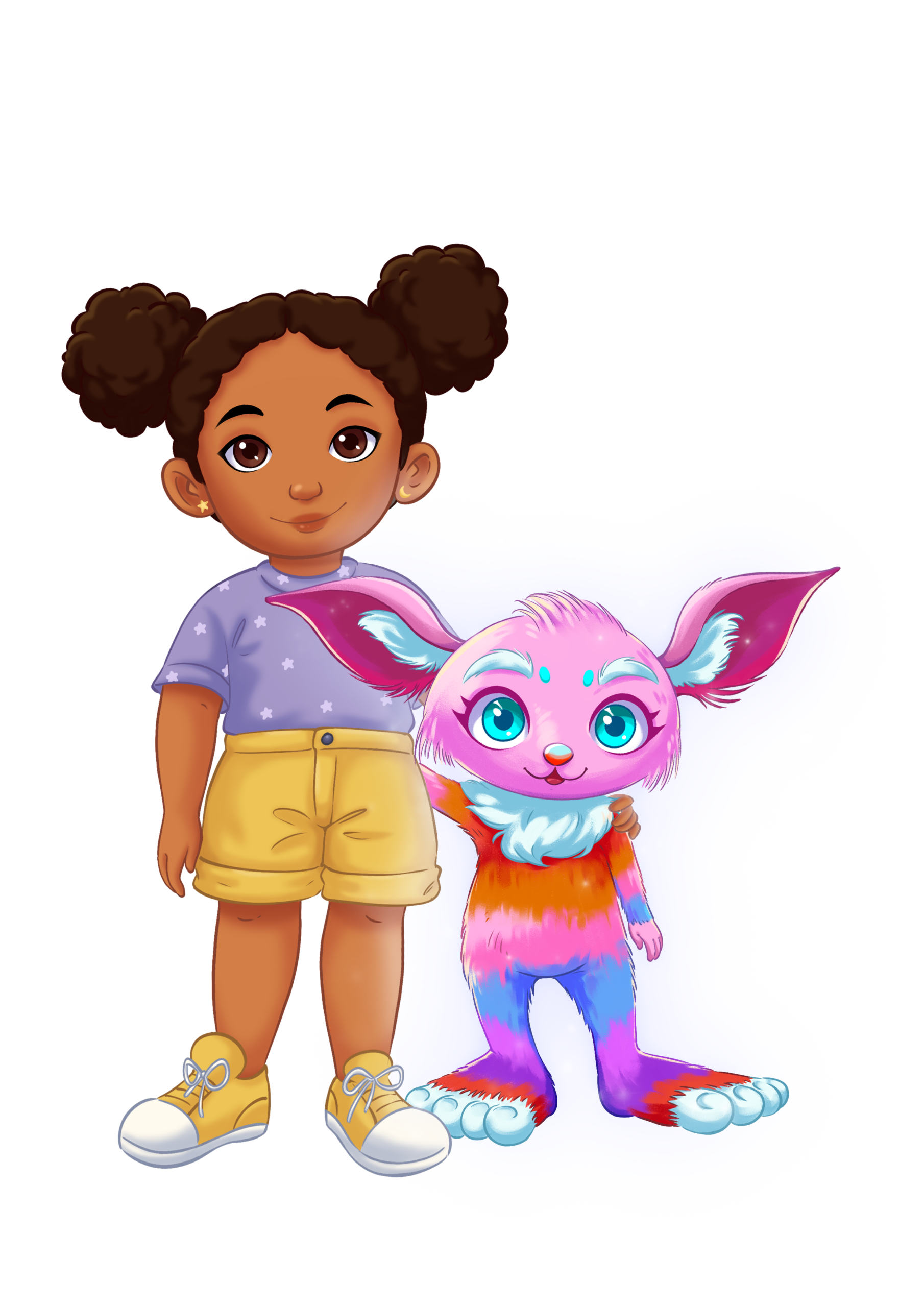 Arms around each other